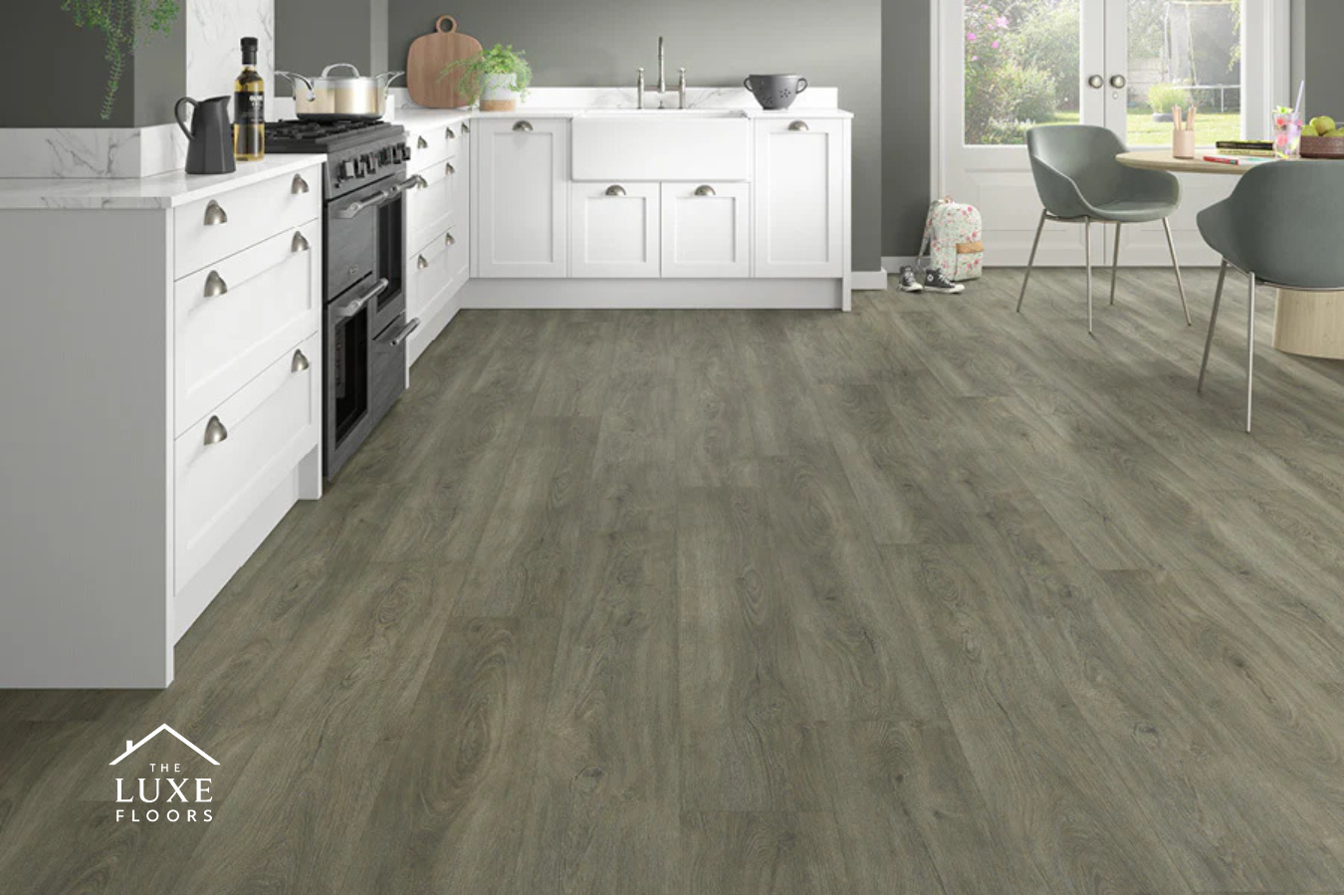 Spectra Luxury Rigid Core Click Vinyl Shadow Grey Plank Built-in Underlay