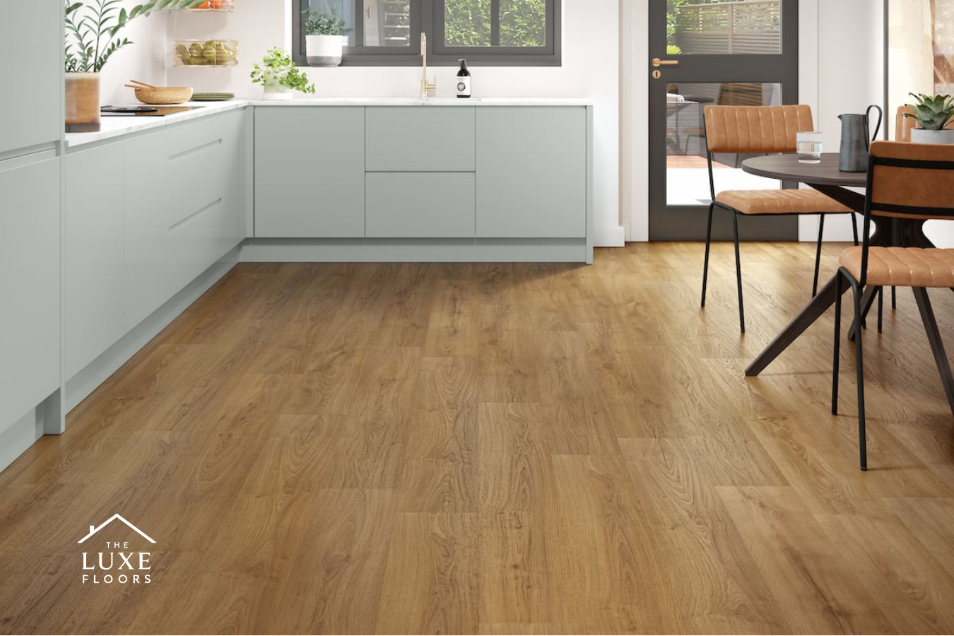 Spectra Luxury Acoustic Rigid Core Click Vinyl Roasted Peanut Oak Plank Built-in Underlay