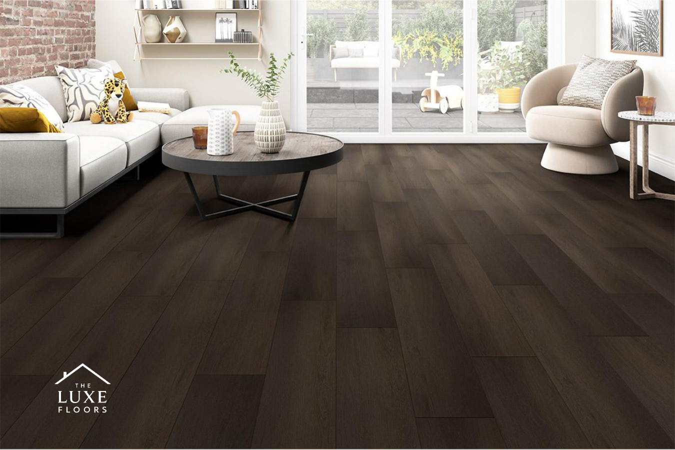 Audacity Walnut Plank Luxury Rigid Core Click Vinyl Flooring