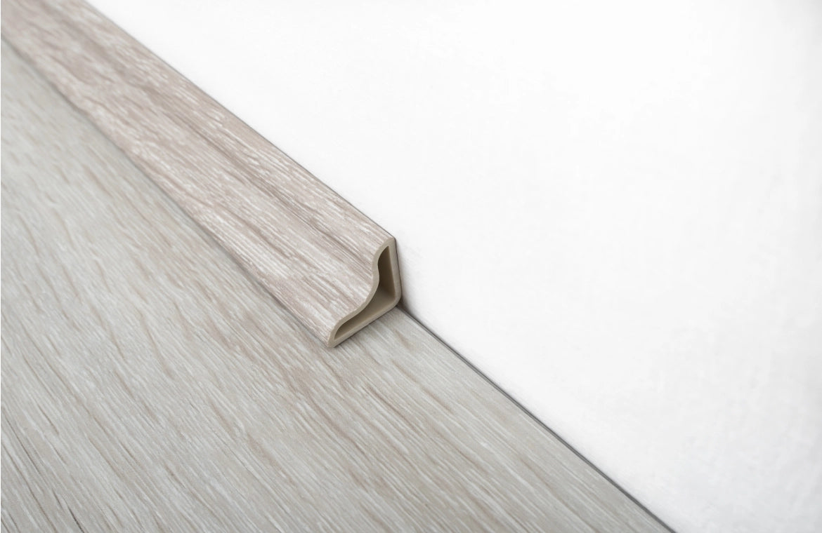 Ashen Oak SPC Vinyl Beading