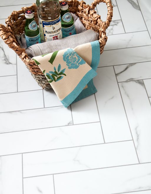 Asenso Signature Herringbone Glacial Marble