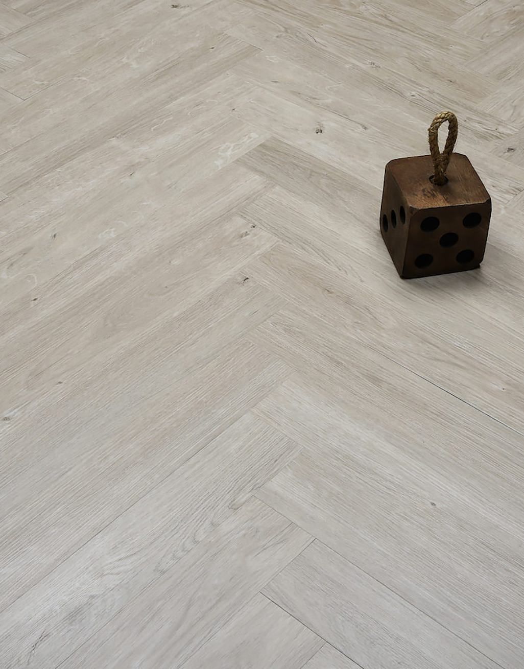 Herringbone Light Grey Oak LVT
