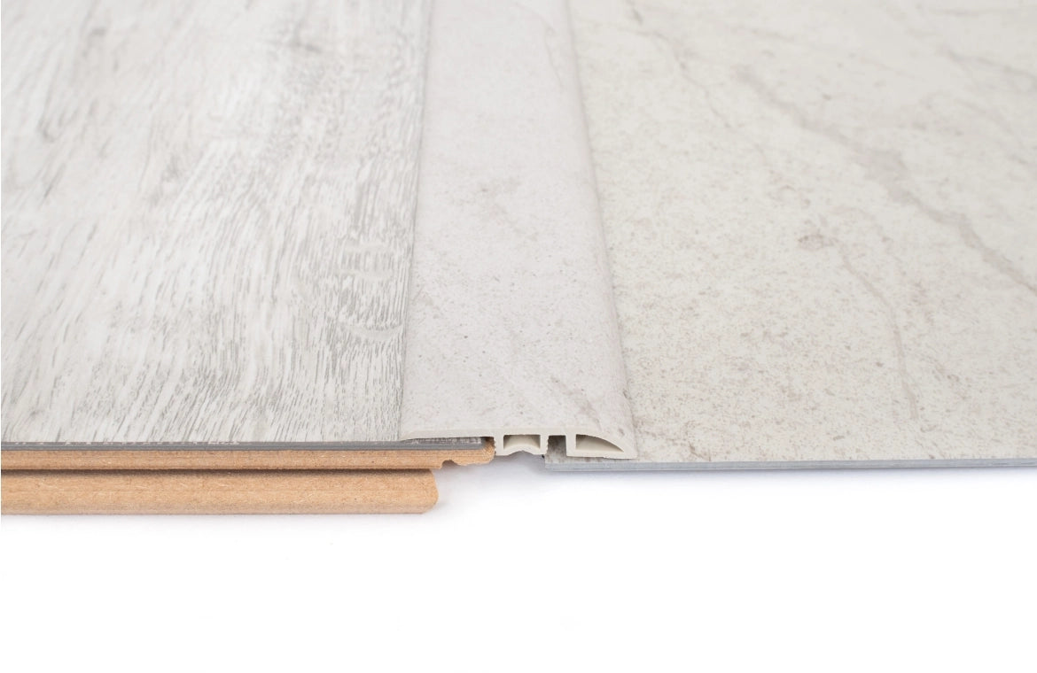 Weathered Natural Stone Grey SPC Vinyl Ramp Profile