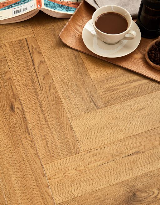 Asenso Signature Herringbone Natural Honey Oak