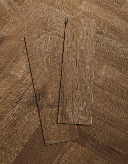 Asenso Signature Herringbone Rich Toffee Oak