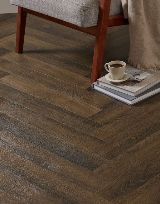 Asenso Artisan Herringbone Crafted Georgian Oak