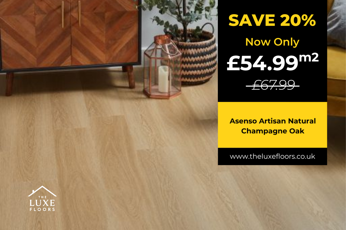 Asenso Artisan Natural Champagne Oak