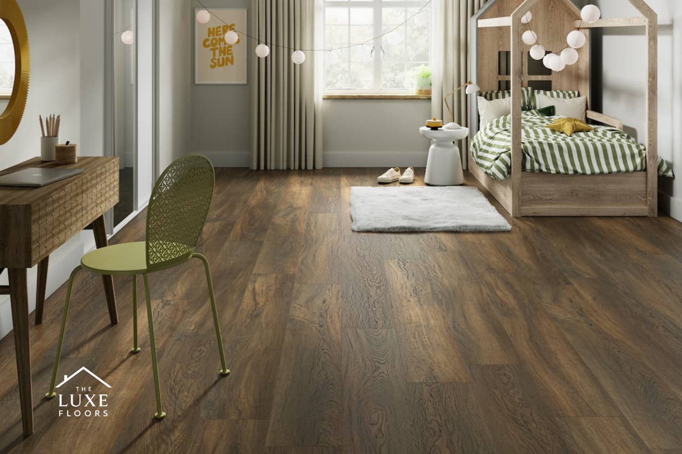 Spectra Luxury Acoustic Rigid Core Click Vinyl Cocoa Oak Plank Built-in Underlay