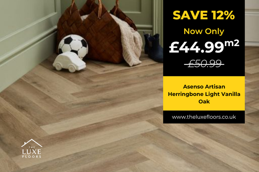 Asenso Artisan Herringbone Light Vanilla Oak