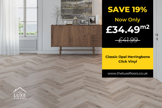 Classic Opal Herringbone Click Vinyl