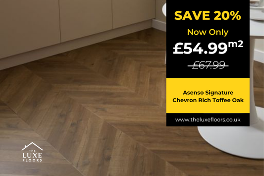 Asenso Signature Chevron Rich Toffee Oak