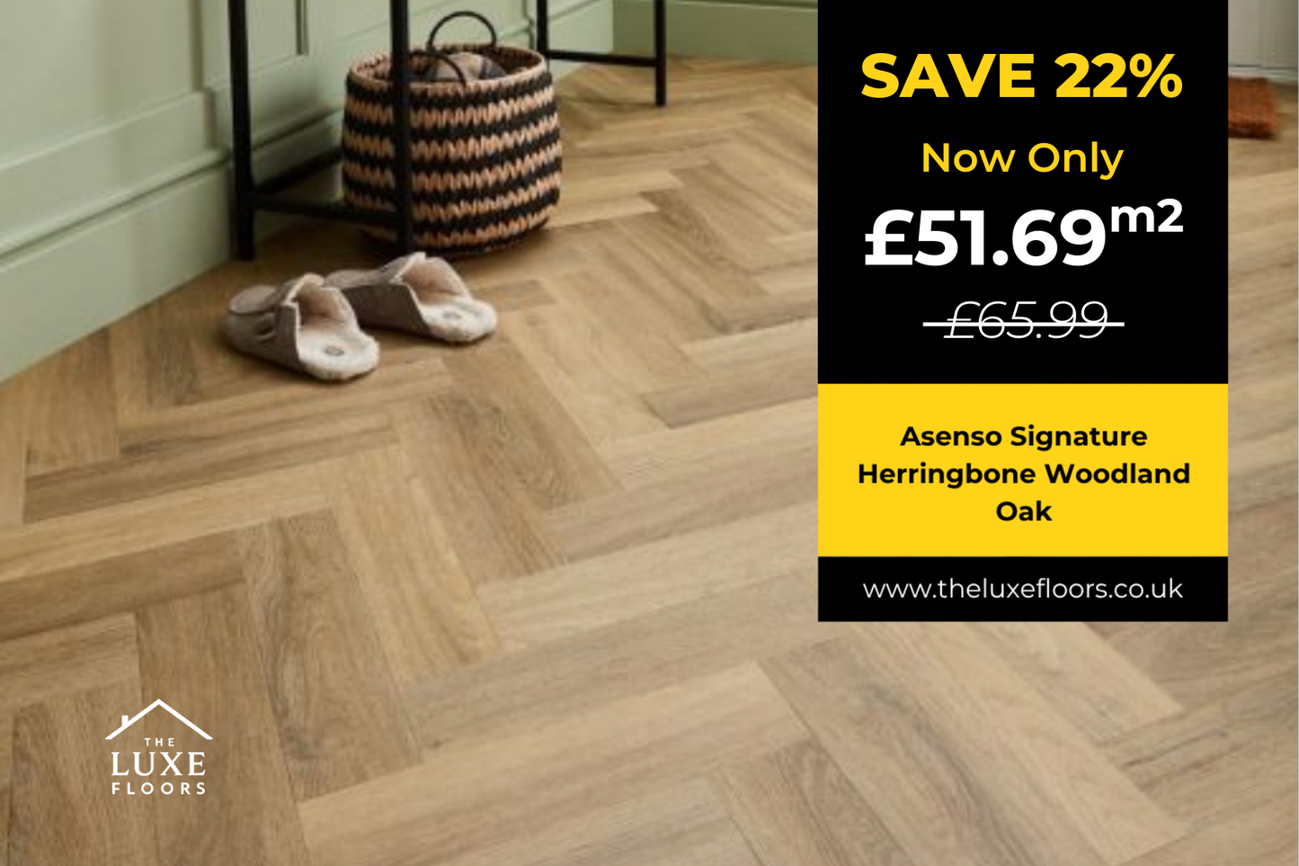 Asenso Signature Herringbone Woodland Oak