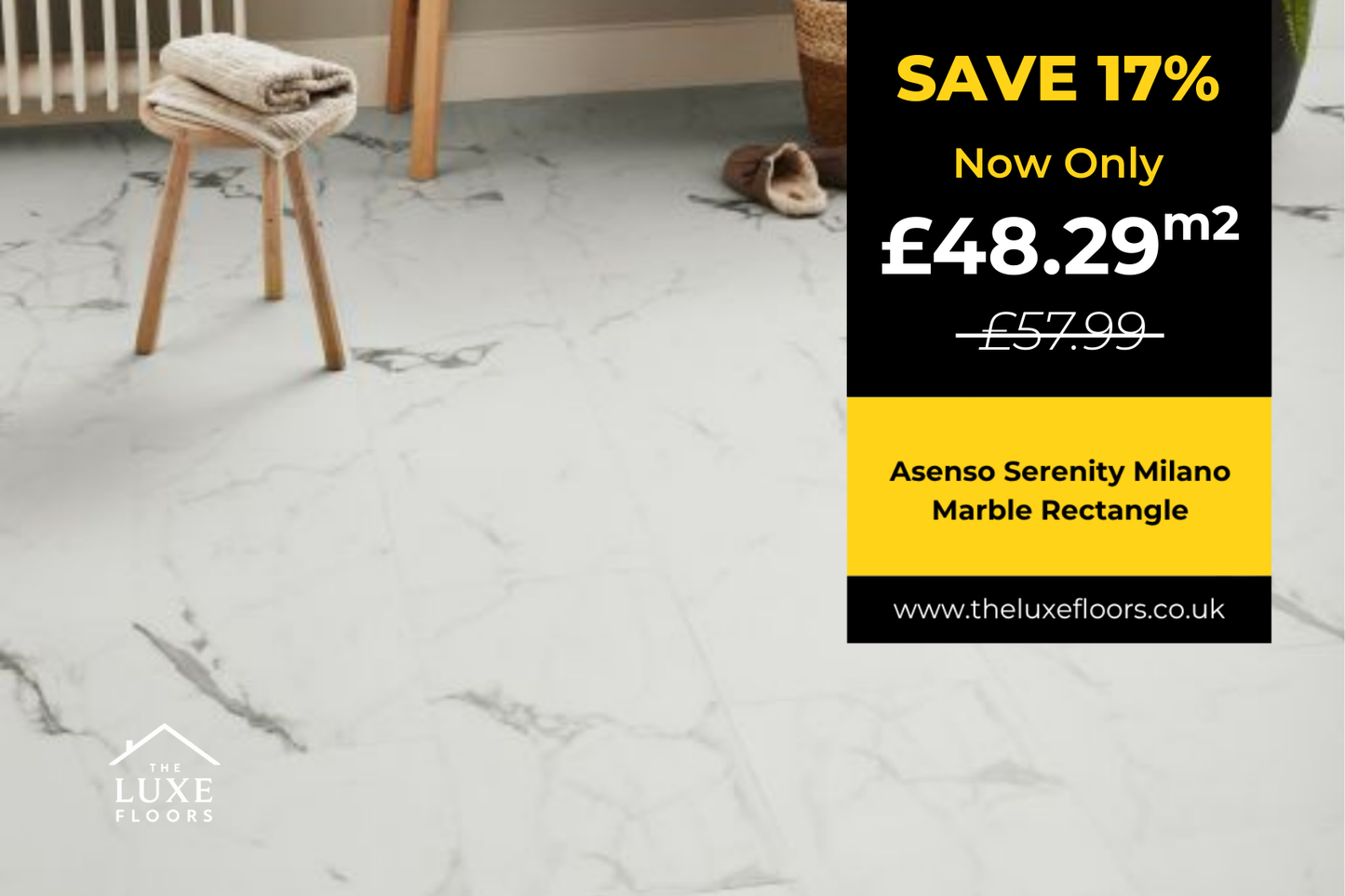 Asenso Serenity Milano Marble Rectangle