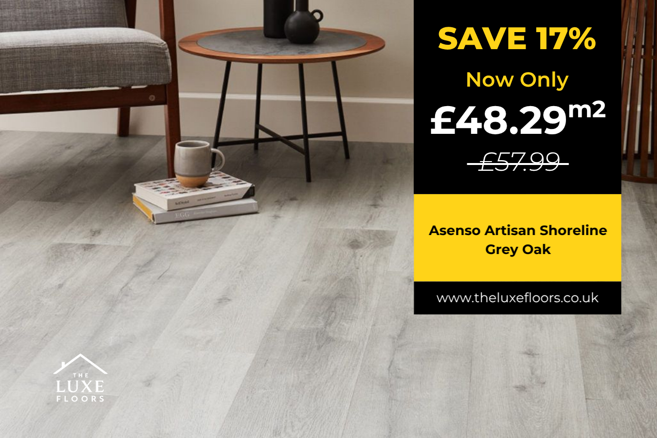 Asenso Artisan Shoreline Grey Oak