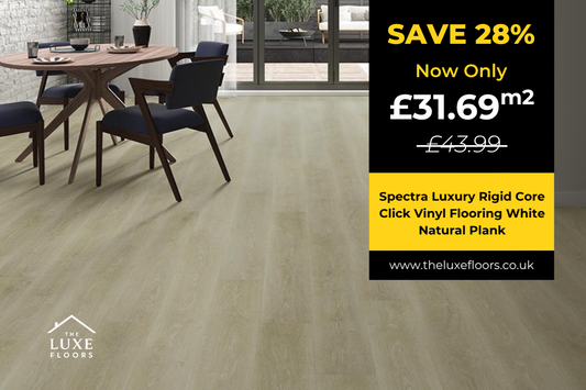 Spectra Luxury Rigid Core Click Vinyl Flooring White Natural Plank