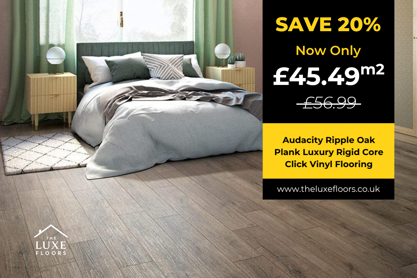 Audacity Ripple Oak Plank Luxury Rigid Core Click Vinyl Flooring