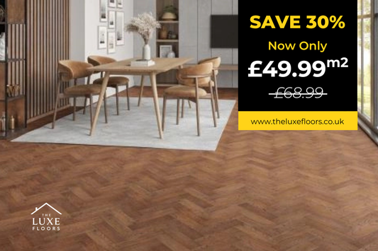 Summer 25 parquet special!  Parquet flooring including floating installation with underlay supplied.