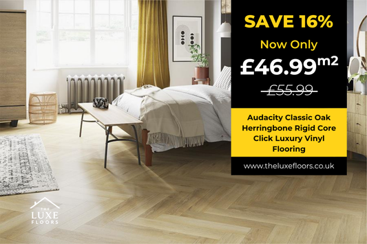 Audacity Classic Oak Herringbone Rigid Core Click Luxury Vinyl Flooring