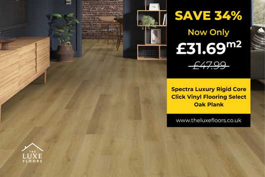Spectra Luxury Rigid Core Click Vinyl Flooring Select Oak Plank
