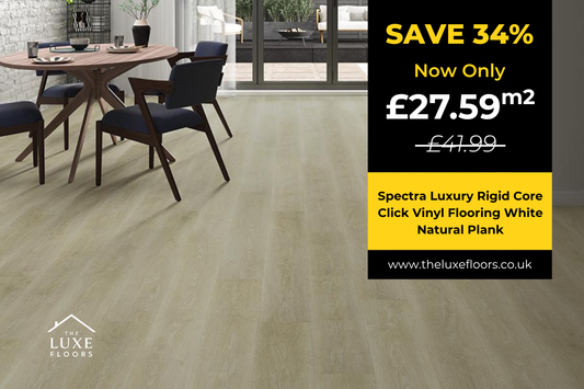 Spectra Luxury Rigid Core Click Vinyl Flooring White Natural Plank