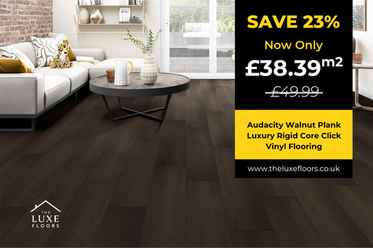 Audacity Walnut Plank Luxury Rigid Core Click Vinyl Flooring