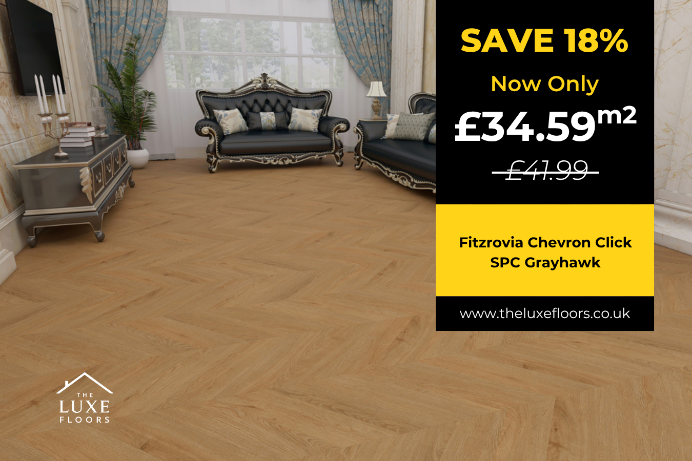Fitzrovia Chevron Click SPC Grayhawk